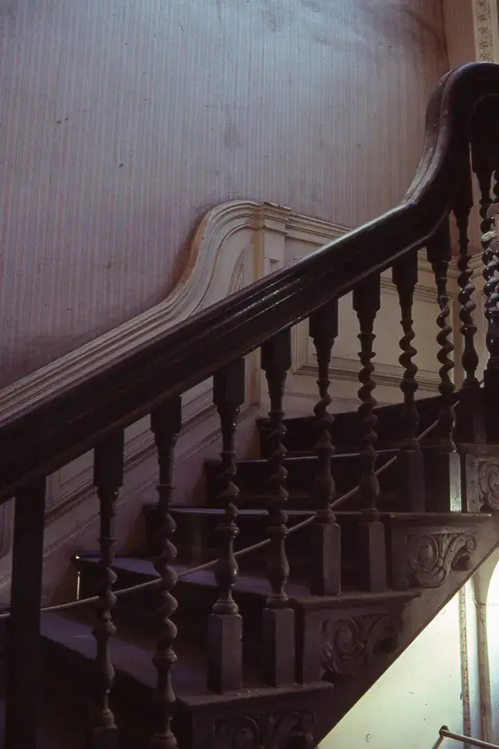 Ladybellegate house staircase before work