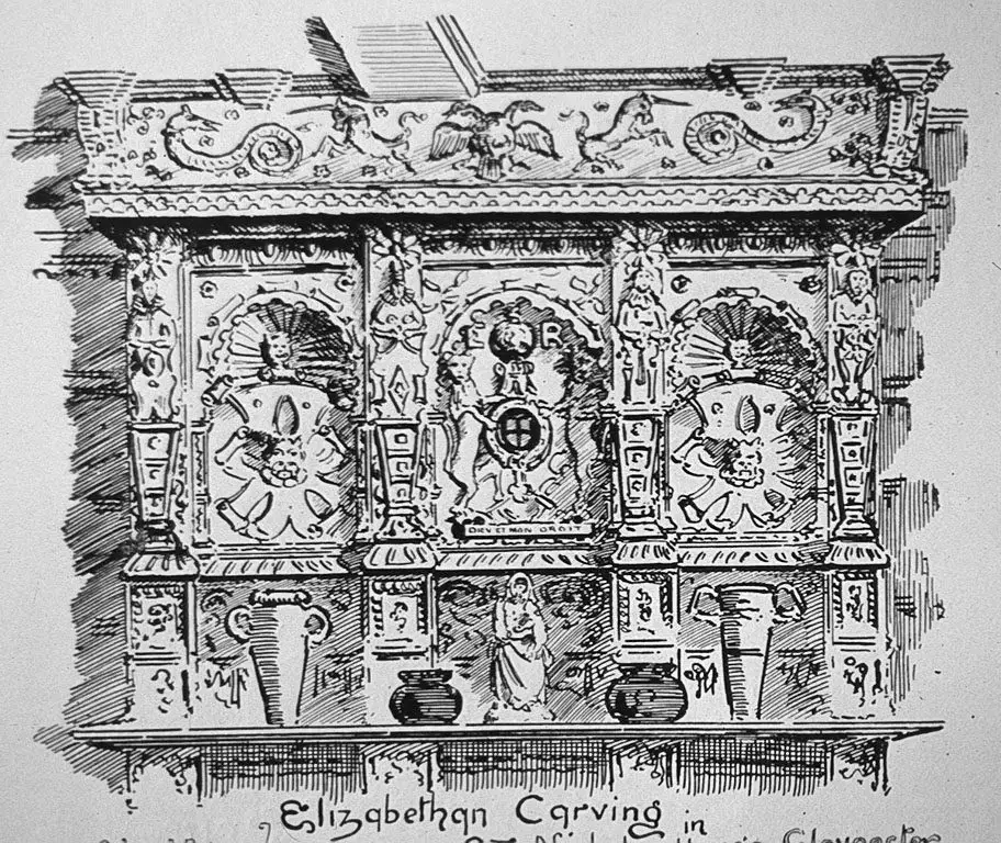 St Nicholas House Elizabethan carving