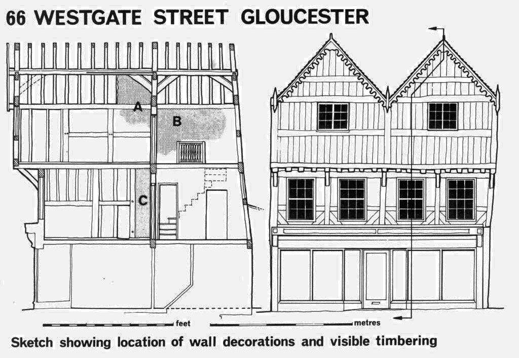 66 Westgate Street Section & elevation