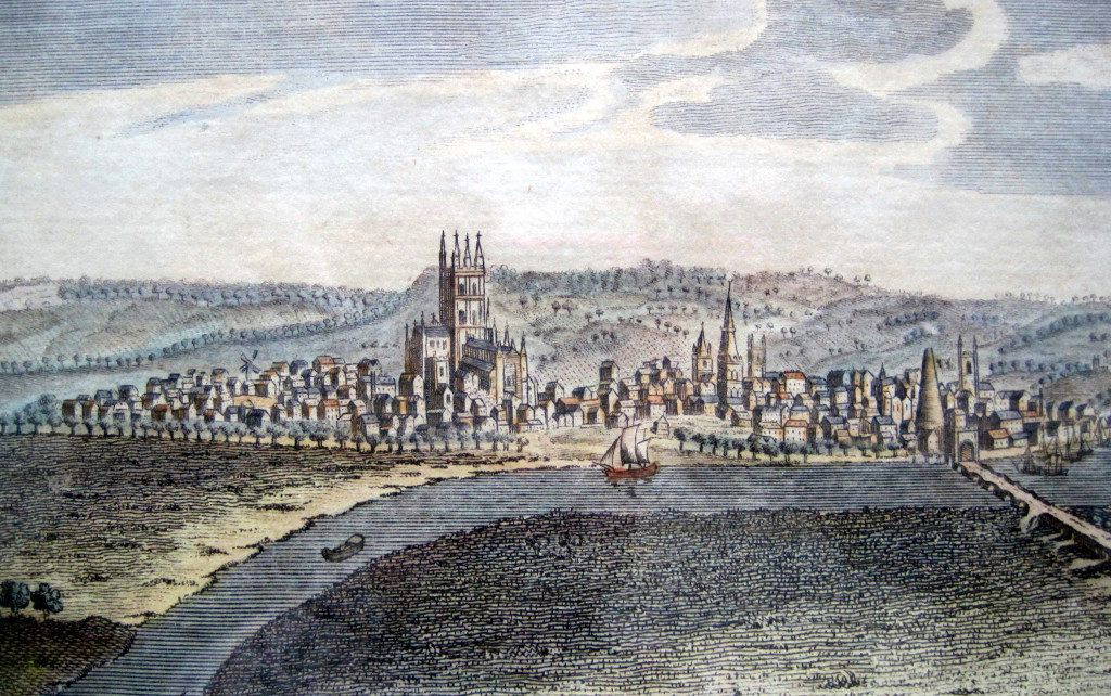 West view of Gloucester from Over, 1784 Gloucester Civic Trust