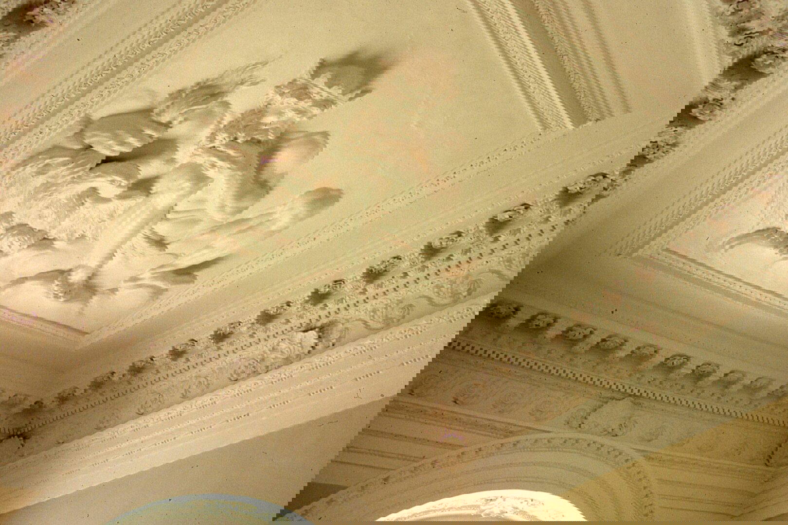 Ladybellegate House ceiling top of stairs