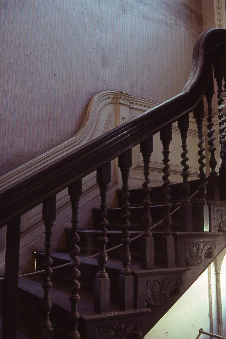 Ladybellegate house staircase before work